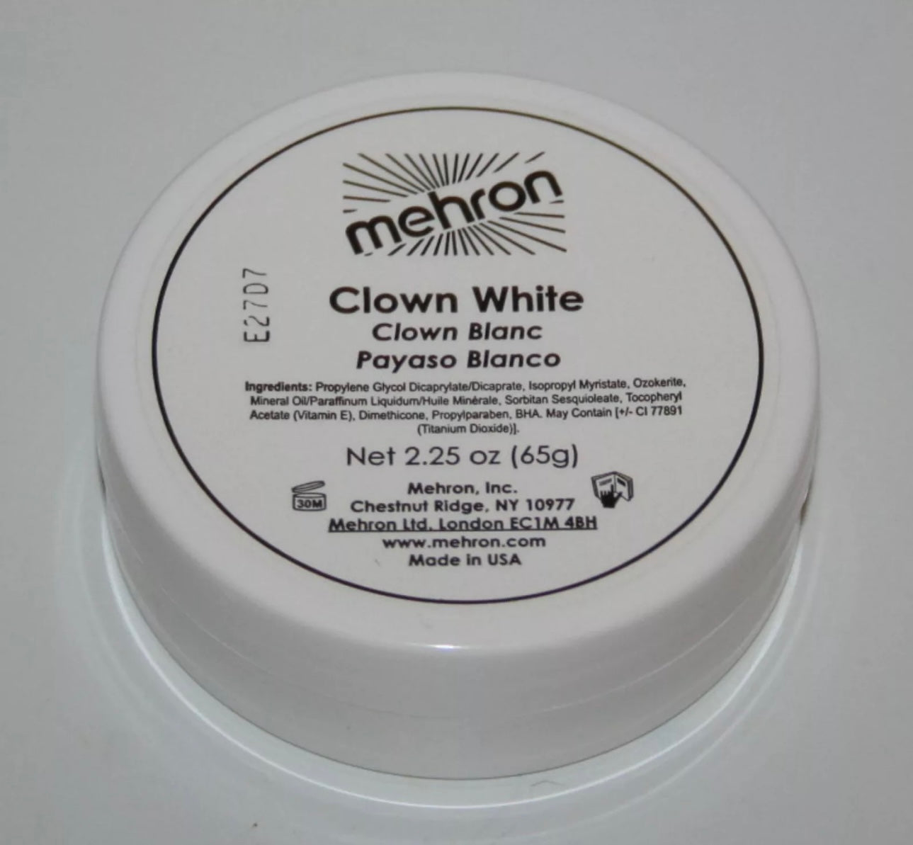 Clown White - Cream base for Lip and Brows Contours-65g